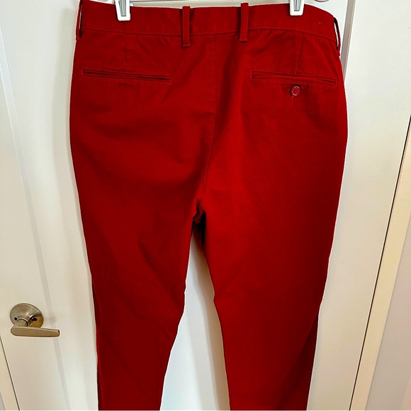 J. Crew deep red men’s chino pants, size 31/30 - Picture 3 of 4